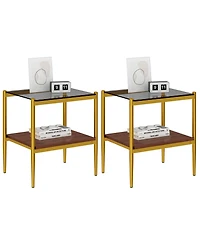Streamdale Modern 3-Piece Glass Coffee and End Table Set