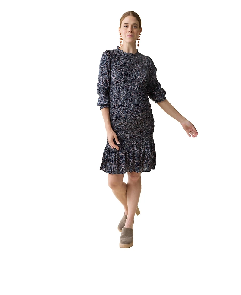 Ingrid + Isabel Maternity Short Smocked Occasion Dress