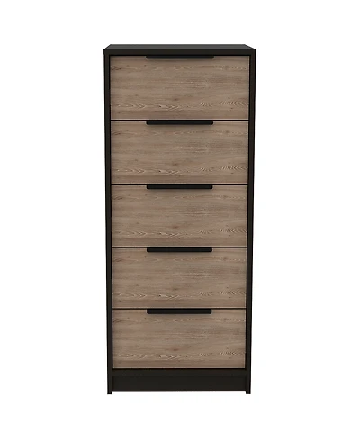Five Drawer Standard Chest for Bedroom Storage and Clothes Organization