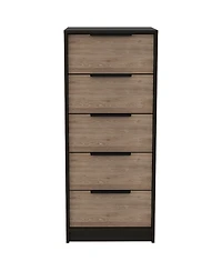 Five Drawer Standard Chest for Bedroom Storage and Clothes Organization