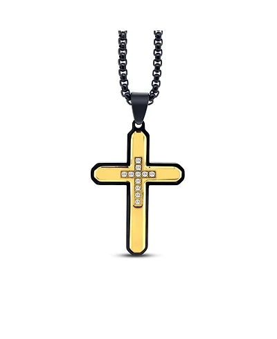 Anna Zuckerman Davant Gold Cross Necklace