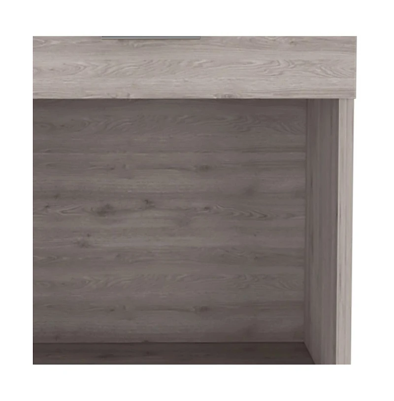 Faux Wood One Drawer Nightstand for Guest Room or Apartment Bedrooms
