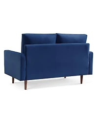 Plush Velvet Loveseat with Soft Upholstery for Comfortable Seating