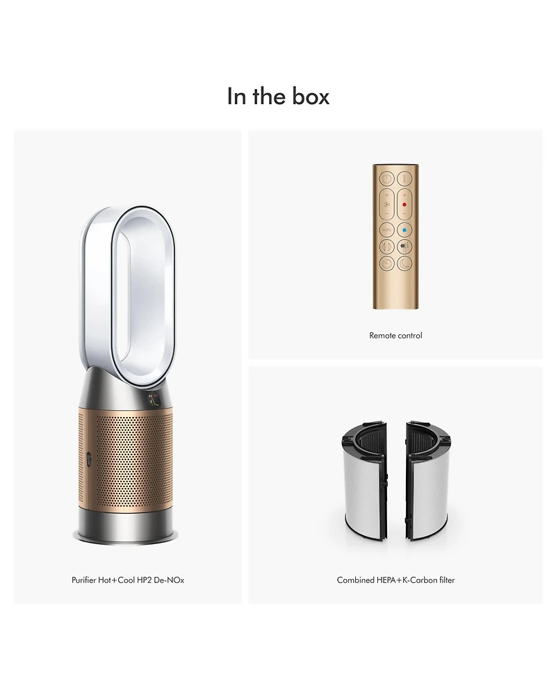 Dyson Purifier Hot+Cool HP2 De-NOx | Nickel/Gold