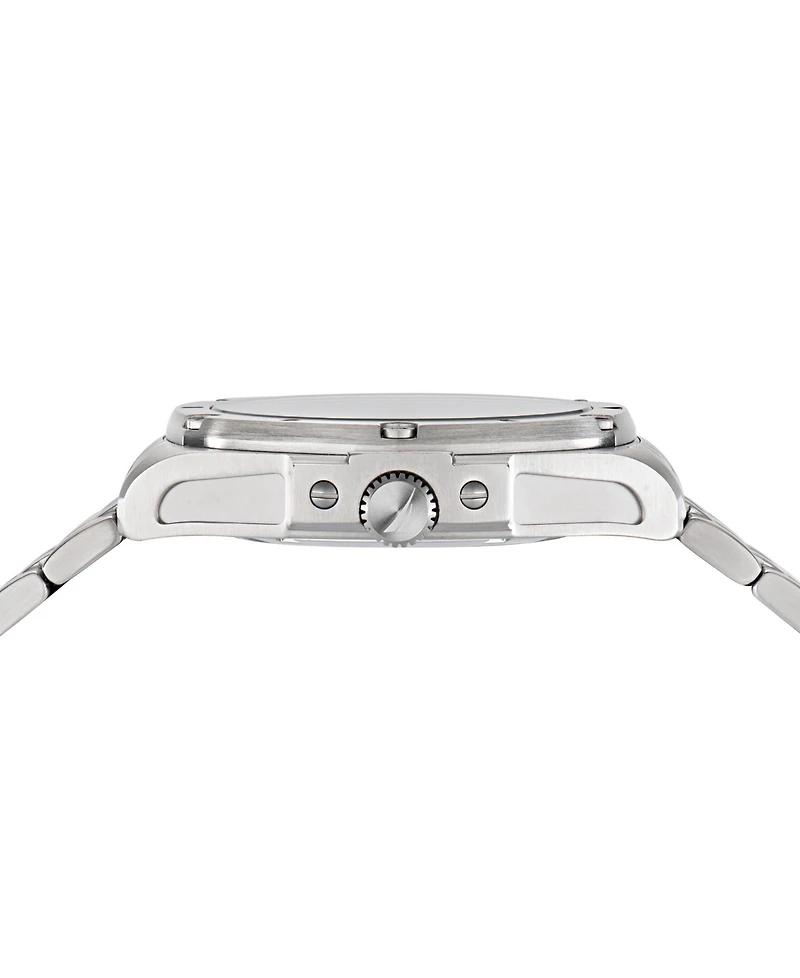 Nautica Men's Analog Silver-Tone Stainless Steel Watch, 44mm