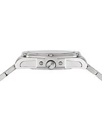 Nautica Men's Analog Silver-Tone Stainless Steel Watch, 44mm