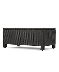 Streamdale 4-Piece Outdoor Wicker Sofa Set with Cushions & Coffee Table
