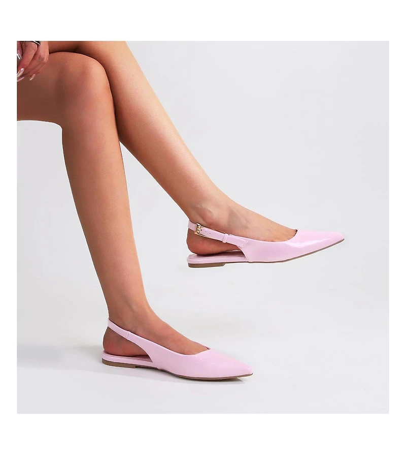 Caitriona Pointed Toe Slingback Flats