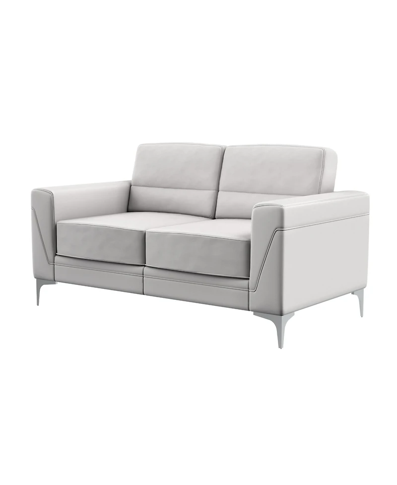 Faux Leather Loveseat for Modern Living Room Seating and Stylish Decor