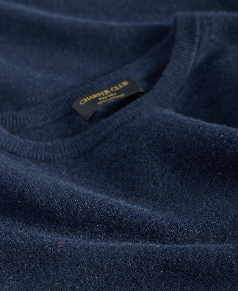 Charter Club Women's Long-Sleeve 100% Cashmere Crewneck Sweater, Macy's Exclusive