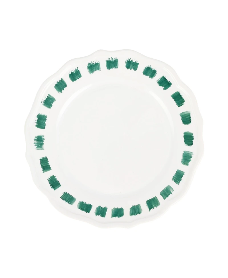 Vietri Lisbon Stitch Salad Plate