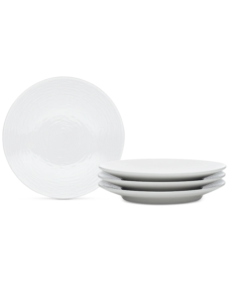 Noritake Swirl Coupe Appetizer Plates 4-Pc.