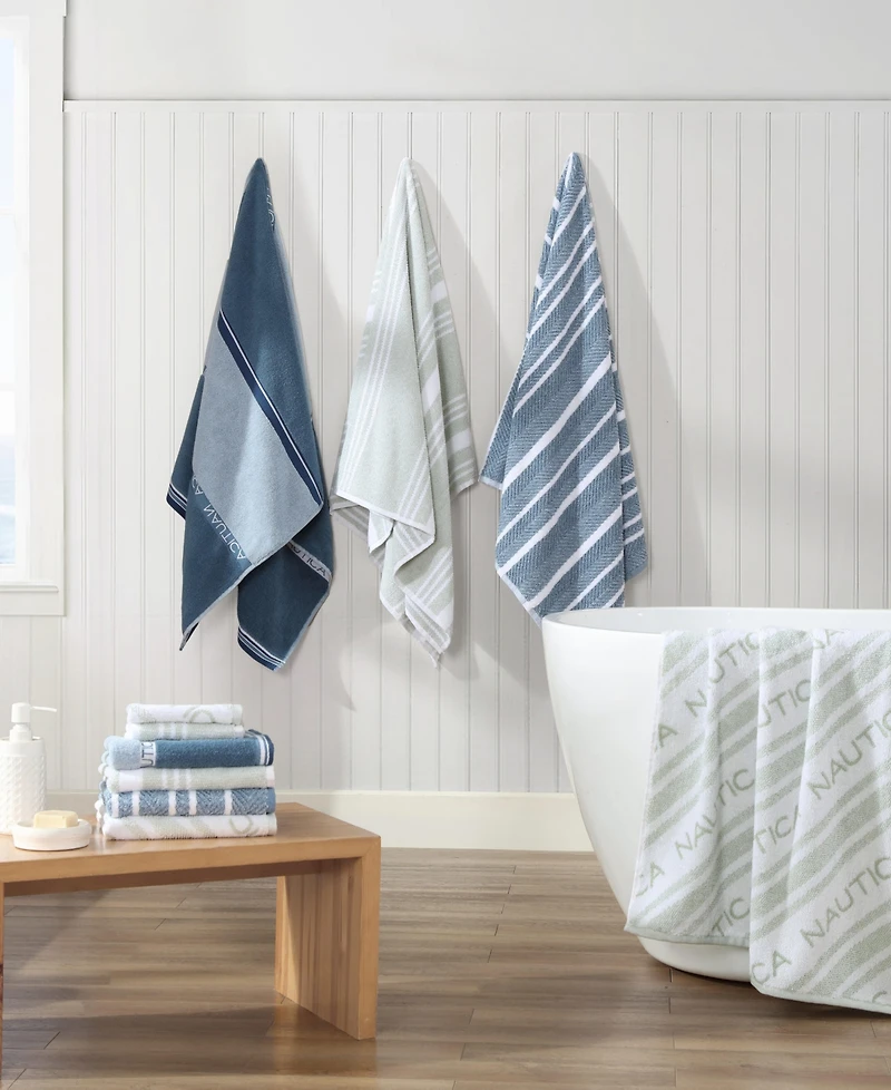 Nautica Cruise Along Cotton Terry Towel Set