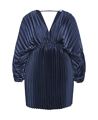 City Chic Plus Chloe Pleat Dress