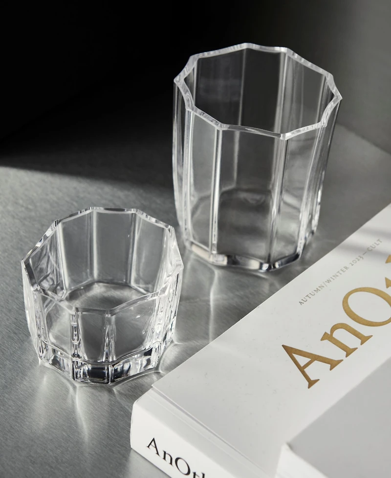 Orrefors Reed Crystal Votive Candle Holder, Small