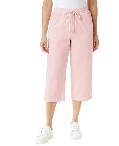 Gloria Vanderbilt Women's Blaine Pull-On Cotton Cropped Pants