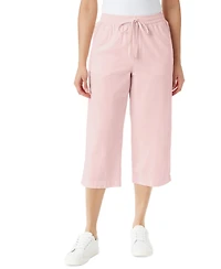 Gloria Vanderbilt Women's Blaine Pull-On Cotton Cropped Pants