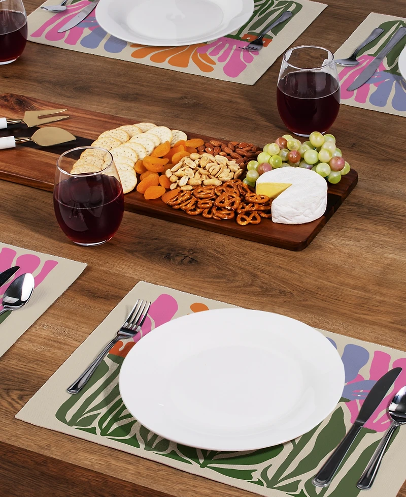 CounterArt Matisse Garden Premier Fabric Placemats, Set of 4