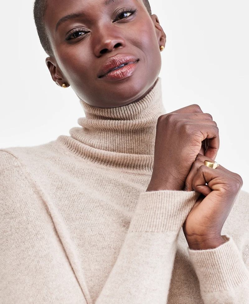 Charter Club Women's 100% Cashmere Turtleneck Sweater, Macy's Exclusive