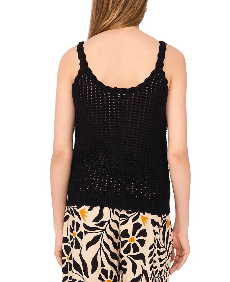 1.state Women's Pointelle Knit Tank Top