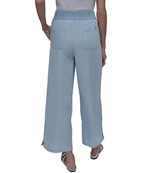 Dkny Jeans Women's Pull-On Wide-Leg Ankle Pants