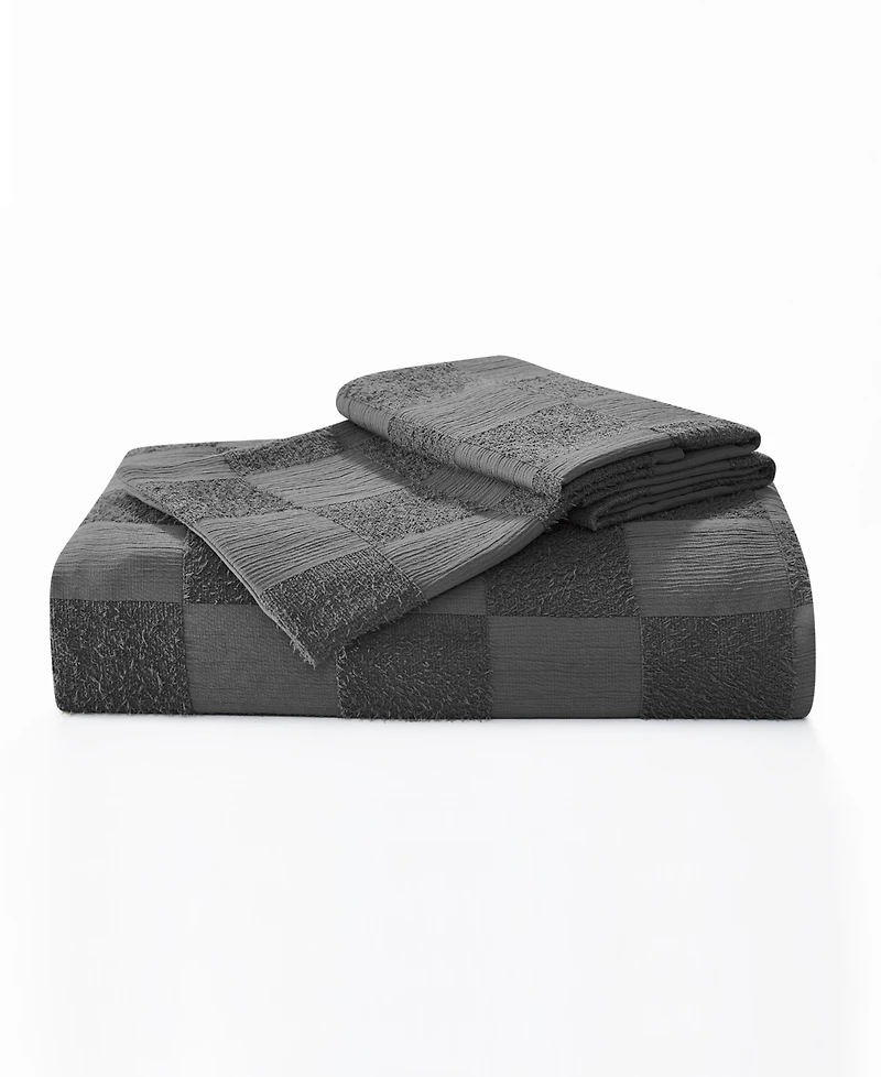 Truly Soft Textured Checkered 3-Pc. Duvet Cover Set, Full/Queen