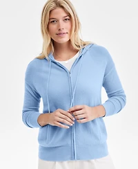 Charter Club Women's 100% Cashmere Zip Hoodie, Macy's Exclusive