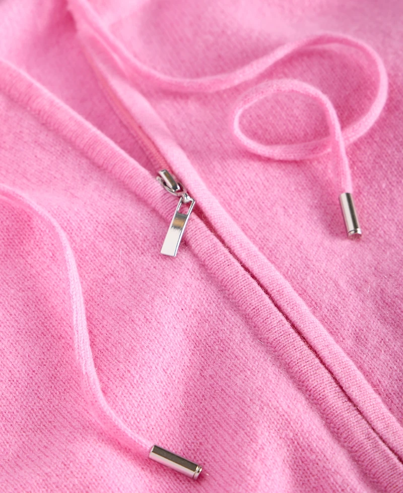 Charter Club Women's 100% Cashmere Zip Hoodie, Macy's Exclusive