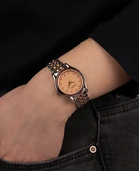 Balmain Women's Swiss Beleganza Diamond (1/20 ct. t.w.) Two-Tone Stainless Steel Bracelet Watch 28mm