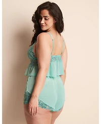 Adore Me Plus Tammy Camisole & Shorts Set Lingerie