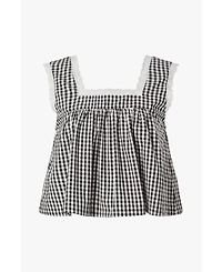 WeWoreWhat Women's Square Neck Baby Doll Top