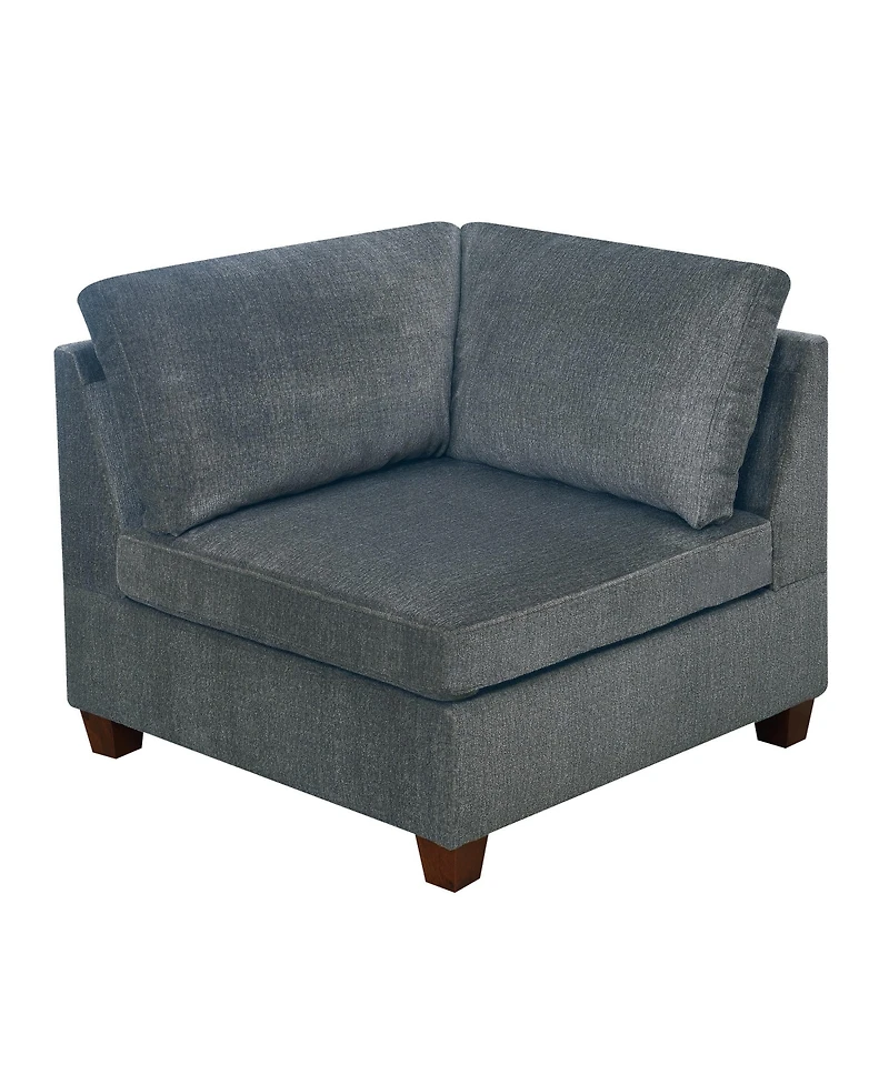 Streamdale 8 Piece Grey Chenille Modular Sectional Set