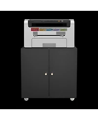 Streamdale Mobile Printer Stand with File Cabinet