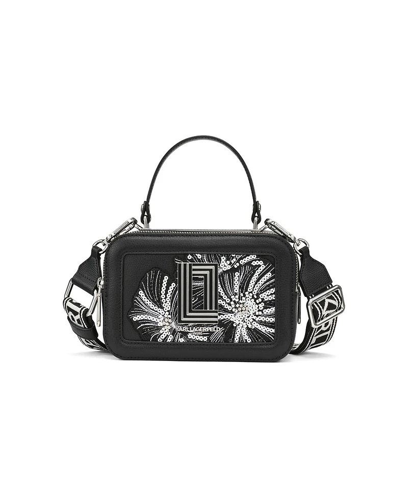 Karl Lagerfeld Paris Simone Embellished Camera Crossbody