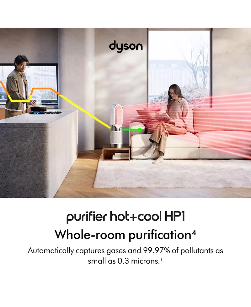 Dyson Purifier Hot+Cool HP1 | White/Silver