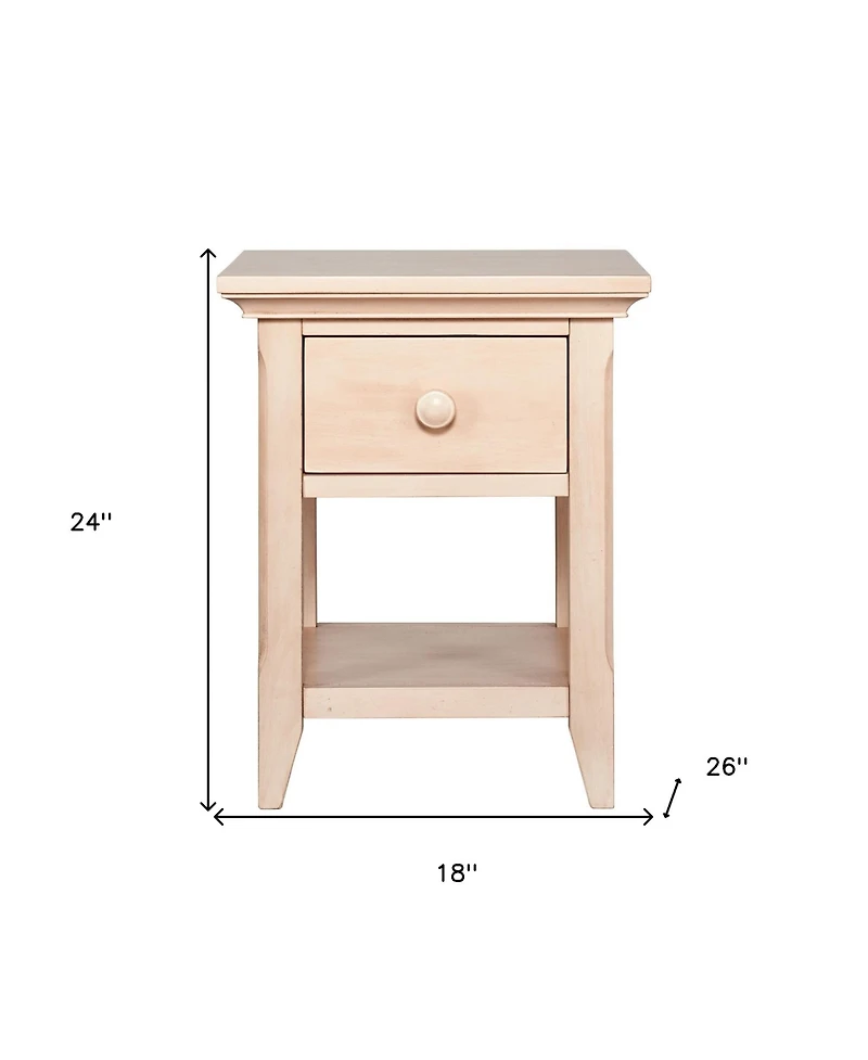 One Drawer Nightstand for Minimalist Bedrooms and Compact Storage