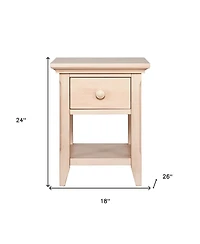 One Drawer Nightstand for Minimalist Bedrooms and Compact Storage