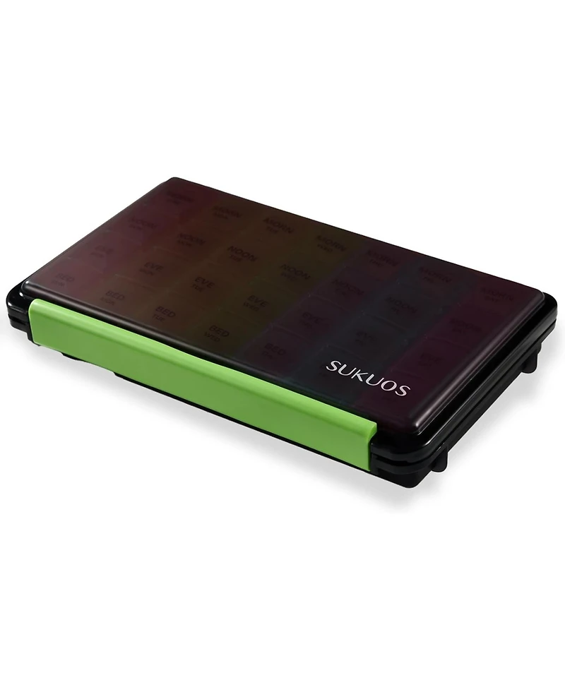 Sukuos Large Weekly Pill Organizer 7 Day (4 Times a Day)