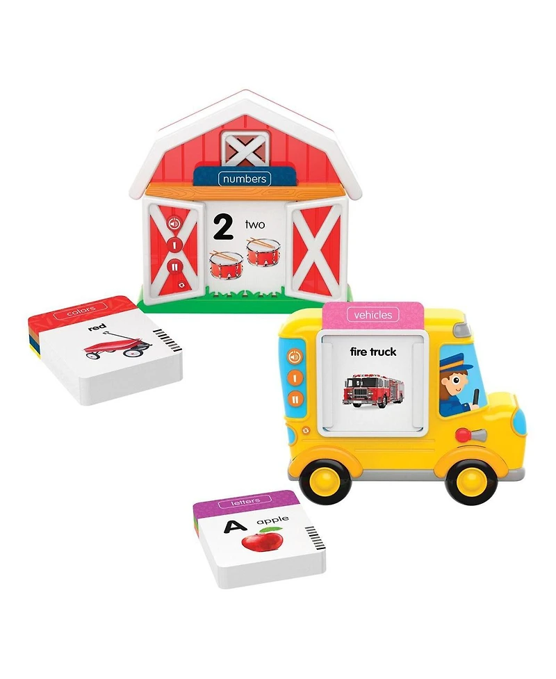 University Games Bus & Barnyard Talk & Teach Bundle