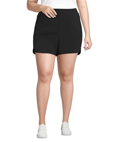 Lands' End Women's Active Woven 4" Shorts with Brief