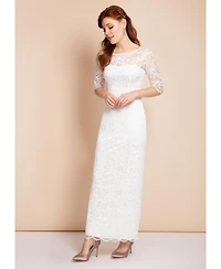 Alie Street London Women's Lila Gown Long (Ivory)