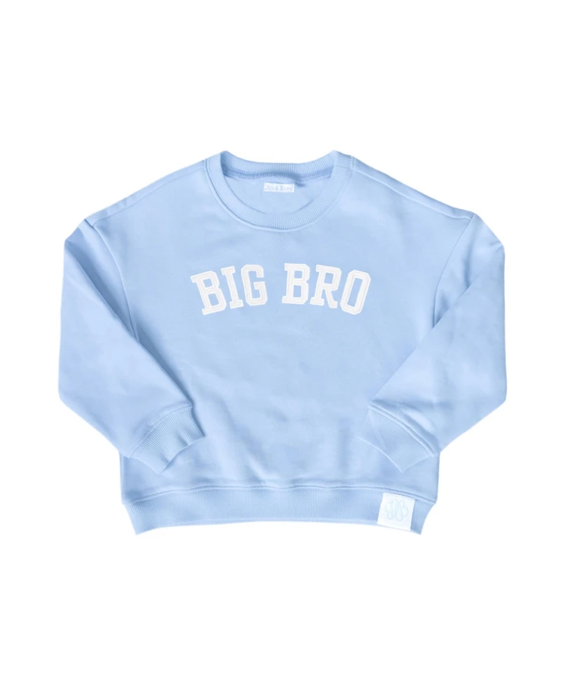 Bits & Bows Boys Big Bro Cotton Crewneck Sweatshirt