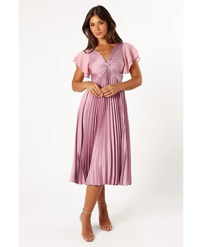 Petal and Pup Women's Nova Flutter Sleeve Midi Dress