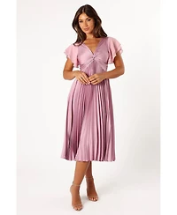 Petal and Pup Women's Nova Flutter Sleeve Midi Dress