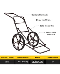 Larger Capacity Folding Deer Game Cart