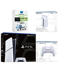 Sony PlayStation 5 Slim Digital Bundle with Disc Drive, Extra Controller and MightySkins Game Collection