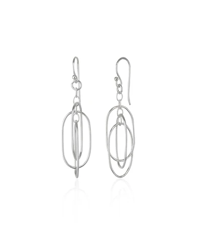Spero London Nested Loop 3D Drop Earring in Sterling Silver