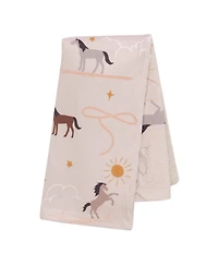 Lambs & Ivy Baby Country Western Cowboy/Cowgirl Soft Warm Fleece Blanket