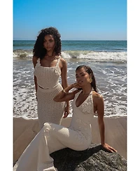 Jluxlabel Women's Beachside Crochet Bustier