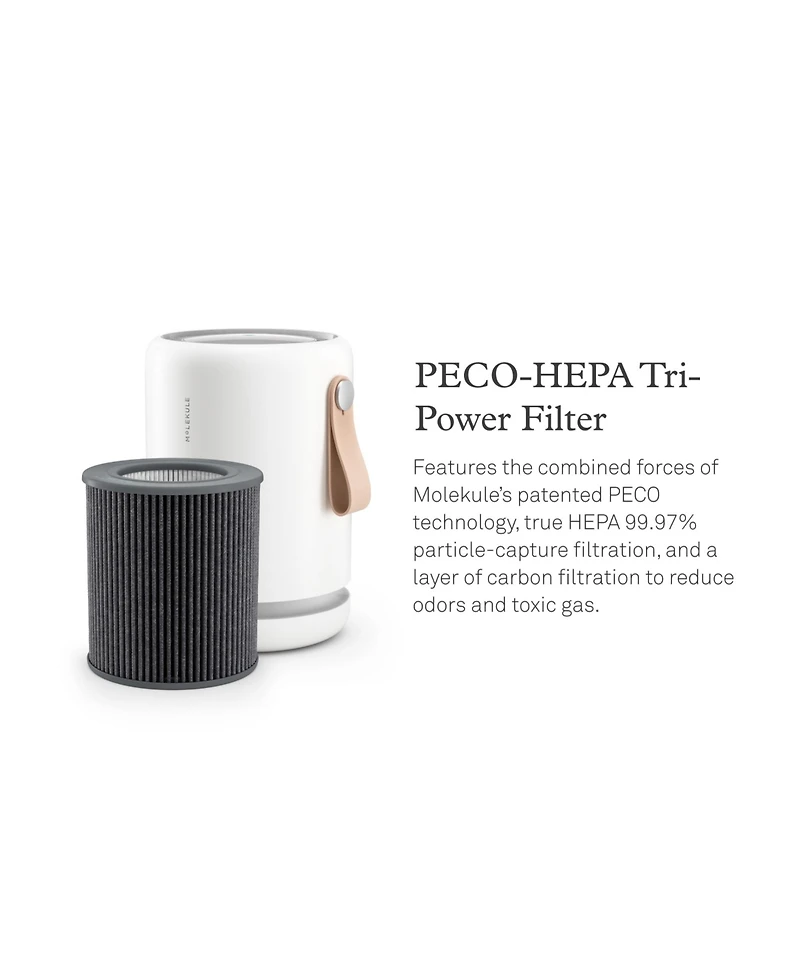 Molekule Air Mini + with Peco-hepa Tri-Power Filter